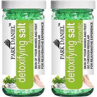 PARK DANIEL Premium Aromatic Bath Salt - For Radiant & Clean Skin- Pedicure & Manicure Salt Combo Pack Of 2 Jars of 200 gms(400 gms) (400 g)