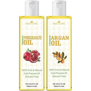                       PARK DANIEL Pomegranate Oil & Argan Oil Combo Pack Of 2 bottle of 100 ml(200 ml) (200 ml)                                              