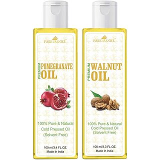 PARK DANIEL Pomegranate Oil & Walnut Oil Combo Pack Of 2 bottle of 100 ml(200 ml) (200 ml) PARK DANIEL Pomegranate Oil & Walnut Oil Combo Pack Of 2 bottle of 100 ml(200 ml) (200 ml)