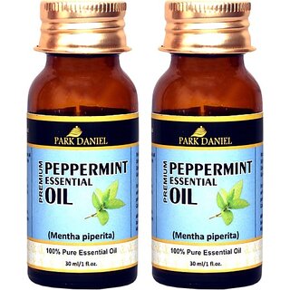 PARK DANIEL Organic Peppermint essential oil- 100% Pure and Undiluted Combo pack of 2 bottles of 30 ml(60 ml) (60 ml) PARK DANIEL Organic Peppermint essential oil- 100% Pure and Undiluted Combo pack of 2 bottles of 30 ml(60 ml) (60 ml)