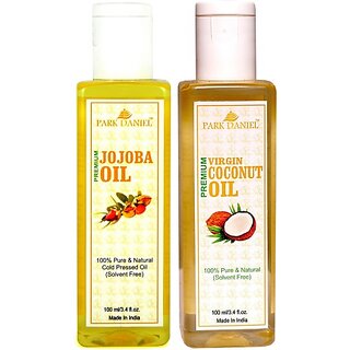                       PARK DANIEL Premium Jojoba oil and Coconut oil combo pack of 2 bottles of 100 ml(200 ml) (200 ml)                                              