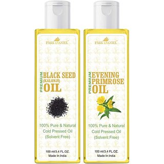 PARK DANIEL Blackseed Oil & Evening Primrose Oil Combo Pack Of 2 bottle of 100 ml(200 ml) (200 ml) PARK DANIEL Blackseed Oil & Evening Primrose Oil Combo Pack Of 2 bottle of 100 ml(200 ml) (200 ml)
