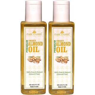 PARK DANIEL Premium Sweet Almond Oil Combo pack of 2 No.100 ml Bottles(200 ml) (200 ml) PARK DANIEL Premium Sweet Almond Oil Combo pack of 2 No.100 ml Bottles(200 ml) (200 ml)