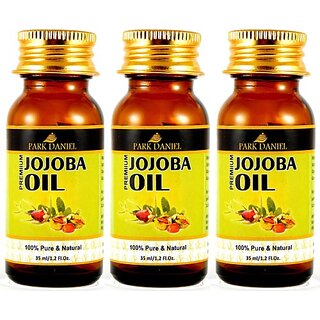                       PARK DANIEL 100% Pure and Natural-Jojoba Oil Combo pack of 3 No.35 ml Bottles (105 ml)                                              