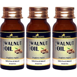                       PARK DANIEL Organic Walnut oil- 100% Pure & Undiluted Combo pack of 3 bottles of 30 ml(90 ml) (90 ml)                                              