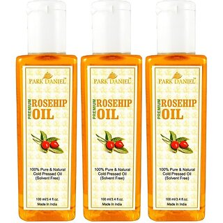 PARK DANIEL Organic Rosehip oil - Natural & Undiluted combo of 3 bottles of 100 ml (300 ml) (300 ml) PARK DANIEL Organic Rosehip oil - Natural & Undiluted combo of 3 bottles of 100 ml (300 ml) (300 ml)