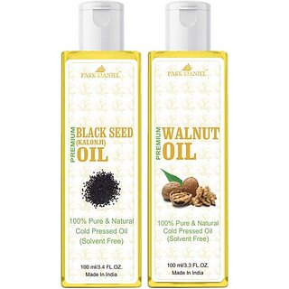 PARK DANIEL Blackseed Oil & Walnut Oil Combo Pack Of 2 bottle of 100 ml(200 ml) (200 ml) PARK DANIEL Blackseed Oil & Walnut Oil Combo Pack Of 2 bottle of 100 ml(200 ml) (200 ml)