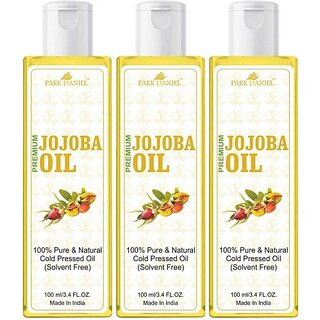 PARK DANIEL Premium Jojoba oil combo pack of 3 bottles of 100 ml(300 ml) (300 ml) PARK DANIEL Premium Jojoba oil combo pack of 3 bottles of 100 ml(300 ml) (300 ml)