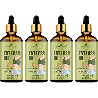                       PARK DANIEL Fat Burner Fat loss fat go slimming weight loss body fitness oil Shaping Solution Shape Up Slimming Oil Combo pack of 4 bottles of 30 ml(120 ml) (120 ml)                                              