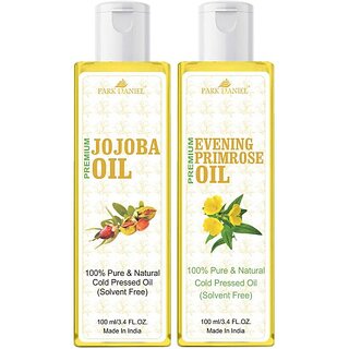 PARK DANIEL Jojoba Oil & Evening Primrose Oil Combo Pack Of 2 bottle of 100 ml(200 ml) (200 ml) PARK DANIEL Jojoba Oil & Evening Primrose Oil Combo Pack Of 2 bottle of 100 ml(200 ml) (200 ml)