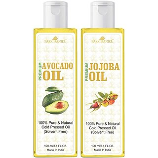 PARK DANIEL Premium Avocado oil and Jojoba oil combo pack of 2 bottles of 100 ml(200 ml) (200 ml) PARK DANIEL Premium Avocado oil and Jojoba oil combo pack of 2 bottles of 100 ml(200 ml) (200 ml)