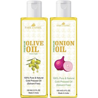PARK DANIEL Olive Oil & Onion Oil Combo Pack Of 2 bottle of 100 ml(200 ml) (200 ml) PARK DANIEL Olive Oil & Onion Oil Combo Pack Of 2 bottle of 100 ml(200 ml) (200 ml)