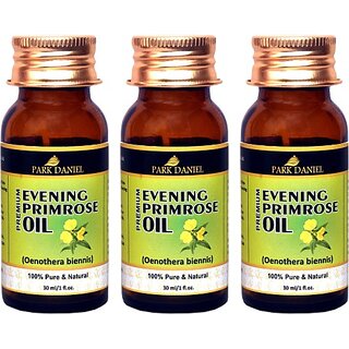                       PARK DANIEL Organic Evening Primrose oil- 100% Pure & Undiluted Combo pack of 3 bottles of 30 ml(90 ml) (90 ml)                                              