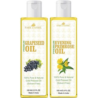                       PARK DANIEL Grapeseed Oil & Evening Primrose Oil Combo Pack Of 2 bottle of 100 ml(200 ml) (200 ml)                                              