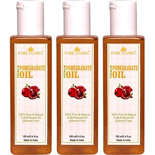 PARK DANIEL Organic Pomegrante oil- 100% Pure & Undiluted Combo pack of 3 bottles of 100 ml(300 ml) (300 ml) PARK DANIEL Organic Pomegrante oil- 100% Pure & Undiluted Combo pack of 3 bottles of 100 ml(300 ml) (300 ml)