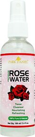 PARK DANIEL Organic Rose Water - For Toner, Cleanser, Nourishing & Refreshing Purposes(100 ml) (100 ml)