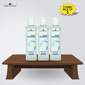 PARK DANIEL Premium Glycerine - For Softens & Moisturises, Multi-Purpose Combo Pack of 3 bottles of 200 ml(600 ml) (600 ml)
