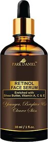 PARK DANIEL Premium Retinol Face Serum Enriched With Shea Butter, Vitamin A, C & E -For Younger, Brighter and Clearer Skin - Ideal For Men & Women (30 ML) (30 ml)