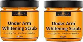 PARK DANIEL Bikini Intimate Area, Bum & Underarms Whitening Scrub Pack of 3 100gm(300 gm) Scrub (300 g)