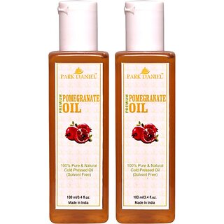 PARK DANIEL Organic Pomegrante oil- 100% Pure & Undiluted Combo pack of 2 bottles of 100 ml(200 ml) (200 ml) PARK DANIEL Organic Pomegrante oil- 100% Pure & Undiluted Combo pack of 2 bottles of 100 ml(200 ml) (200 ml)
