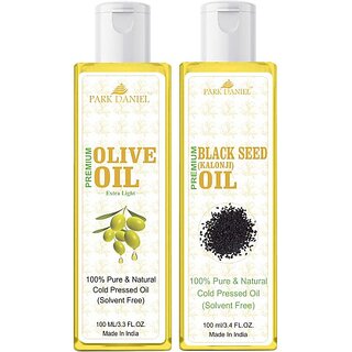 PARK DANIEL Olive Oil & Blackseed Oil Combo Pack Of 2 bottle of 100 ml(200 ml) (200 ml) PARK DANIEL Olive Oil & Blackseed Oil Combo Pack Of 2 bottle of 100 ml(200 ml) (200 ml)