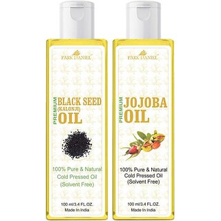 PARK DANIEL Blackseed Oil & Jojoba Oil Combo Pack Of 2 bottle of 100 ml(200 ml) (200 ml) PARK DANIEL Blackseed Oil & Jojoba Oil Combo Pack Of 2 bottle of 100 ml(200 ml) (200 ml)