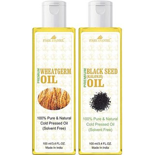                       PARK DANIEL Wheatgerm Oil & Blackseed Oil Combo Pack Of 2 bottle of 100 ml(200 ml) (200 ml)                                              