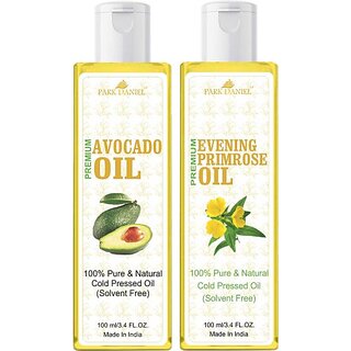 PARK DANIEL Avocado Oil & Evening Primrose Oil Combo Pack Of 2 bottle of 100 ml(200 ml) (200 ml) PARK DANIEL Avocado Oil & Evening Primrose Oil Combo Pack Of 2 bottle of 100 ml(200 ml) (200 ml)