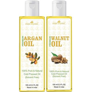                       PARK DANIEL Argan Oil & Walnut Oil Combo Pack Of 2 bottle of 100 ml(200 ml) (200 ml)                                              