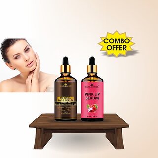 PARK DANIEL Retinol Face Serum & Pink Lip Serum Oil Combo Set of 2 Bottles of 30 ml(60 ml) (60 ml) PARK DANIEL Retinol Face Serum & Pink Lip Serum Oil Combo Set of 2 Bottles of 30 ml(60 ml) (60 ml)
