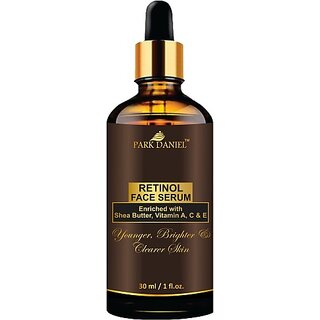 PARK DANIEL Premium Retinol Face Serum Enriched With Shea Butter, Vitamin A, C & E -For Younger, Brighter and Clearer Skin - Ideal For Men & Women (30 ML) (30 ml)