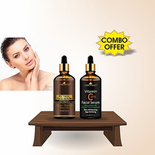 PARK DANIEL Retinol Face Serum & Vitamin C Facial Serum - For Skin Brightening Combo Set of 2 Bottles of 30 ml(60 ml) (60 ml) PARK DANIEL Retinol Face Serum & Vitamin C Facial Serum - For Skin Brightening Combo Set of 2 Bottles of 30 ml(60 ml) (60 ml)