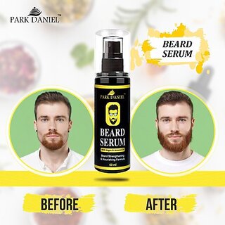                       PARK DANIEL Beard Growth Serum for fast Beard Growth-Enriched with Argan and Almond oil (60 ml)                                              