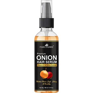 PARK DANIEL Premium Onion Hair Serum With Vitamin E and Onion Extract-For Silky & Smooth Hair (100 ml) (100 ml) PARK DANIEL Premium Onion Hair Serum With Vitamin E and Onion Extract-For Silky & Smooth Hair (100 ml) (100 ml)