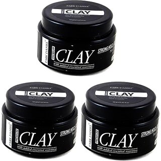 PARK DANIEL Premium Strong Hold Hair Grooming Clay Combo of 3 Bottles of 50 gm(150 gm) Hair Clay (150 g) PARK DANIEL Premium Strong Hold Hair Grooming Clay Combo of 3 Bottles of 50 gm(150 gm) Hair Clay (150 g)