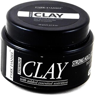                       PARK DANIEL Premium Strong Hold Hair Grooming Clay(50 gm) Hair Clay (50 g)                                              