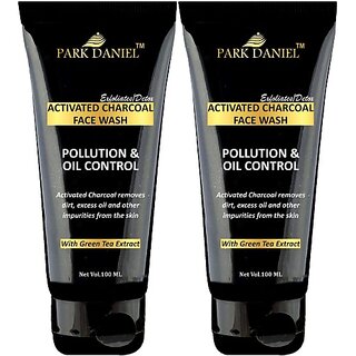 PARK DANIEL Activated Charcoal - Pollution & Oil Control- To Remove dirt, Excess Oil & other impurities from the Skin Combo pack of 2 tubes of 100 ml(200 ml) Face Wash (200 ml) PARK DANIEL Activated Charcoal - Pollution & Oil Control- To Remove dirt, Excess Oil & other impurities from the Skin Combo pack of 2 tubes of 100 ml(200 ml) Face Wash (200 ml)