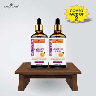 PARK DANIEL Premium Under Eye Serum For Men and Women Combo Pack of 2 Bottle of 30 ML(60 ML) (60 ml)