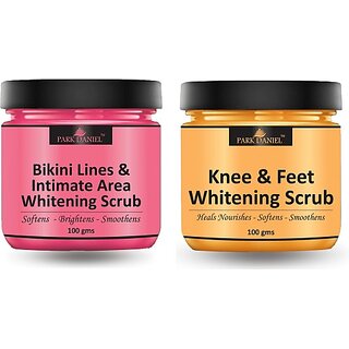 PARK DANIEL Bikini Lines Intimate Area & Bum Whitening Scrub Pack of 2 of 100 gm(200 gms) Scrub (200 g) PARK DANIEL Bikini Lines Intimate Area & Bum Whitening Scrub Pack of 2 of 100 gm(200 gms) Scrub (200 g)
