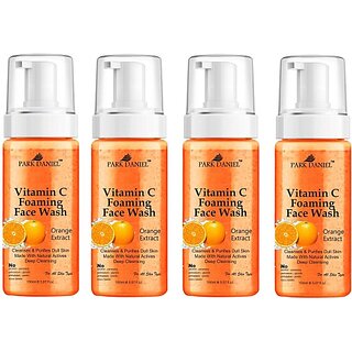                       PARK DANIEL Vitamin C Foaming  For Deep Cleansing Combo Pack of 4 150 ML(600 ML) Face Wash (600 ml)                                              