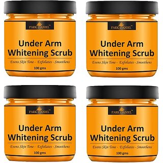 PARK DANIEL Bum, Elbow, Knee Feet & Underarms Skin Whitening Scrub Pack of 4 100gm(400 gm) Scrub (400 g) PARK DANIEL Bum, Elbow, Knee Feet & Underarms Skin Whitening Scrub Pack of 4 100gm(400 gm) Scrub (400 g)