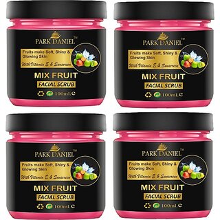 PARK DANIEL Papaya, Mix Fruit & Apricot Face Scrub Pack of 3 Jars of 100 ml(300 ml) Scrub (300 ml) PARK DANIEL Papaya, Mix Fruit & Apricot Face Scrub Pack of 3 Jars of 100 ml(300 ml) Scrub (300 ml)