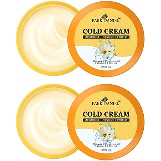 PARK DANIEL Light Moisturizing Cold Cream Eliminates Dryness from Skin Pack of 2 of 100Grams (200 ml) PARK DANIEL Light Moisturizing Cold Cream Eliminates Dryness from Skin Pack of 2 of 100Grams (200 ml)