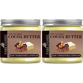                       PARK DANIEL 100% Pure Organic Cocoa Butter 2 Jars of 50 gms(100 gms) (100 ml)                                              