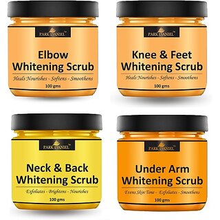                       PARK DANIEL Neck, Back & Underarms Skin Exfoliates Whitening Scrub Pack of 2 100gm(200 gm) Scrub (200 g)                                              