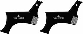 PARK DANIEL Boomerang Beard Line Beard Shaper Comb For Beard Shaping & Styling Combo Pack Of 2 Pcs ()