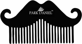 PARK DANIEL Mustache Beard Comb For Beard Shaping & Styling Pack Of 1 Pcs ()