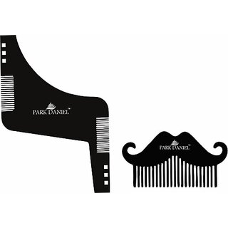 PARK DANIEL Boomerang Z Shaper Comb & Mustache Beard Comb For Beard Shaping & Styling Combo Pack Of 2 Pcs () PARK DANIEL Boomerang Z Shaper Comb & Mustache Beard Comb For Beard Shaping & Styling Combo Pack Of 2 Pcs ()