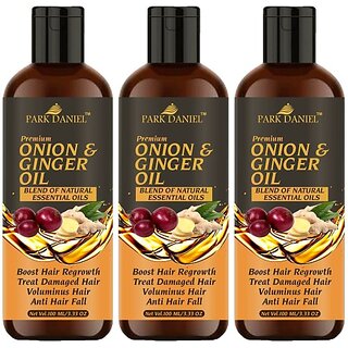                       PARK DANIEL Premium Onion & Ginger oil Hair Oil (300 ml)                                              