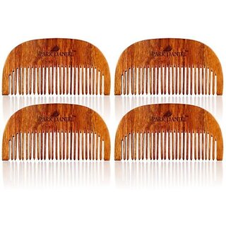PARK DANIEL Handcrafted Wooden Beard Comb - Compact & Light Weight Pack Of 4 Combs(4 Pcs.) () PARK DANIEL Handcrafted Wooden Beard Comb - Compact & Light Weight Pack Of 4 Combs(4 Pcs.) ()